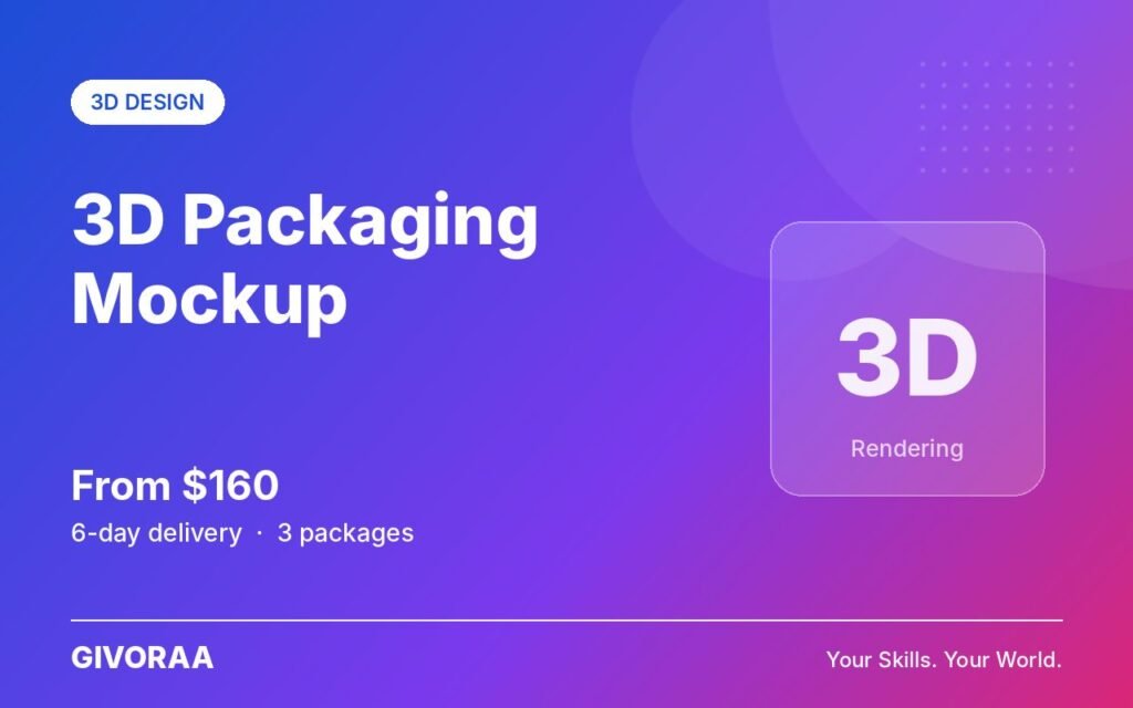 3D Packaging Mockup