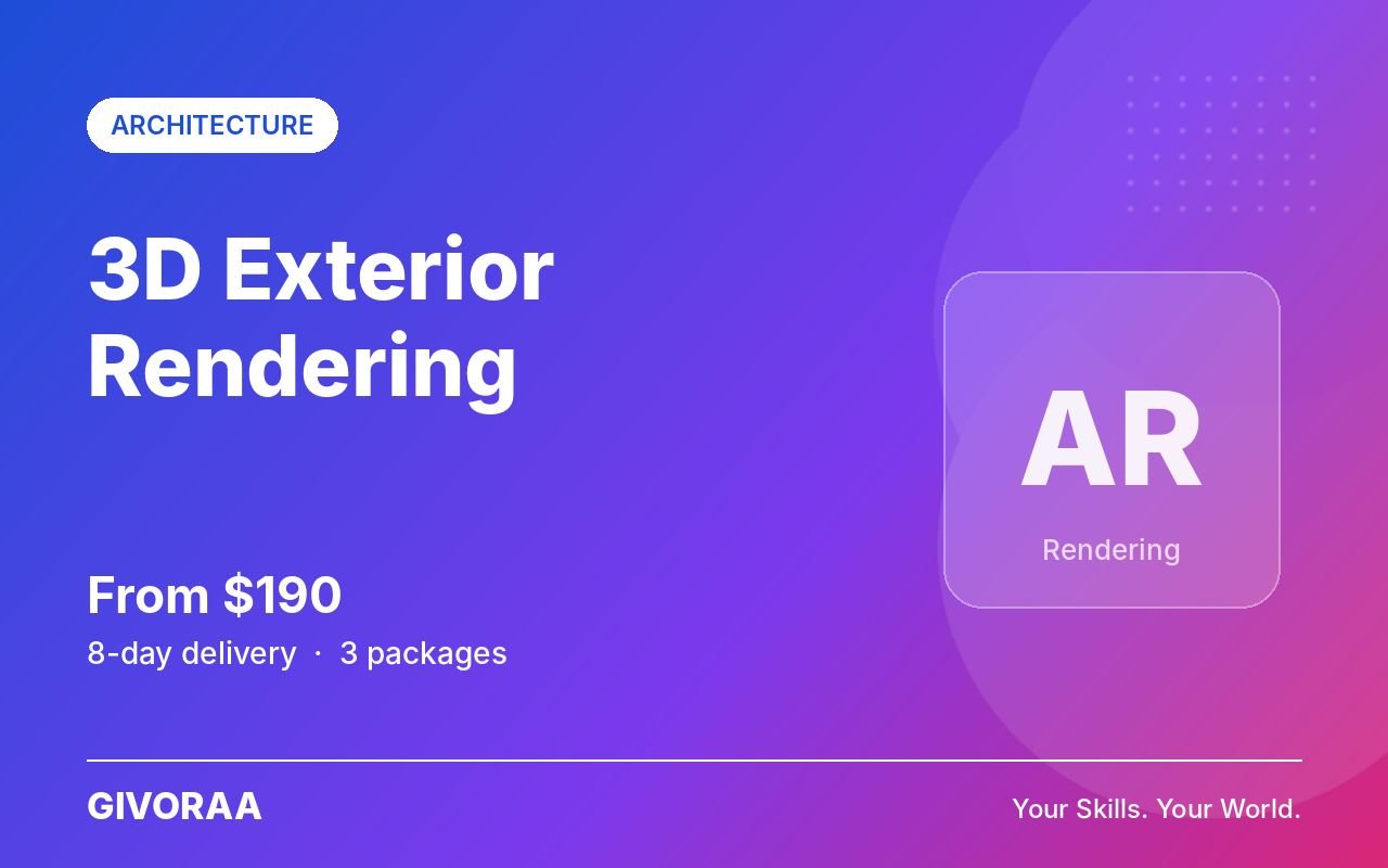 3D Exterior Rendering