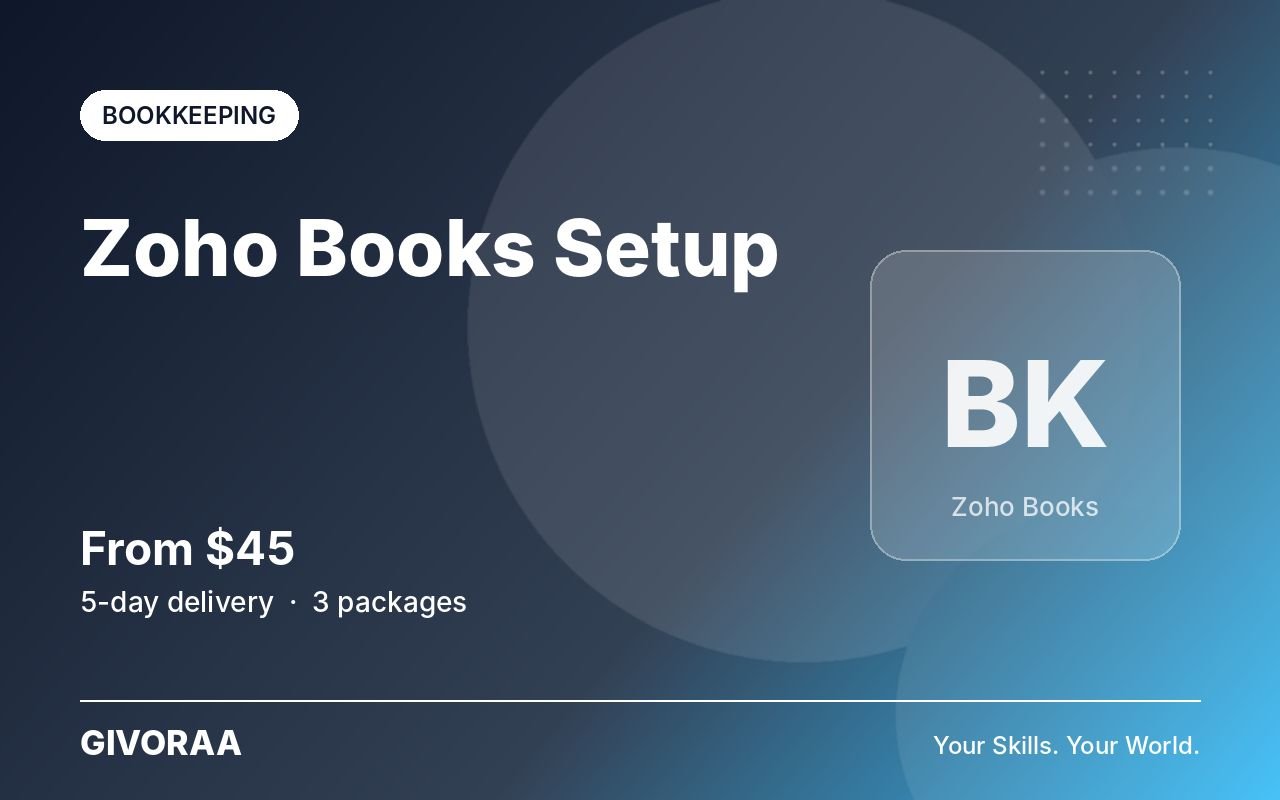 Zoho Books Setup – GIVORAA