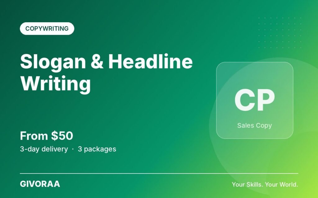 Slogan & Headline Writing