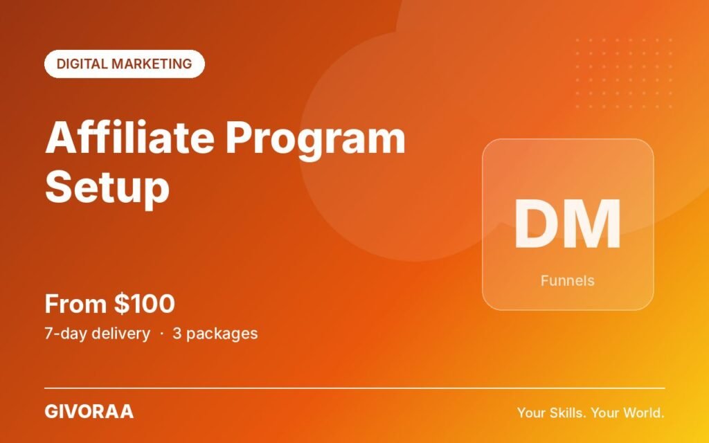 Affiliate Program Setup