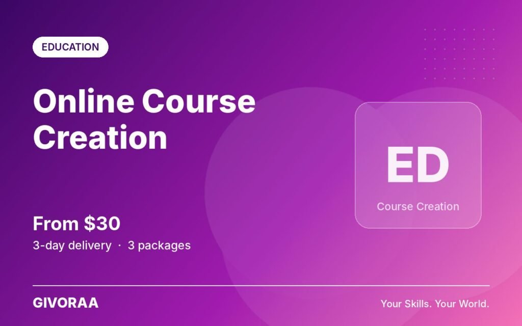 Online Course Creation