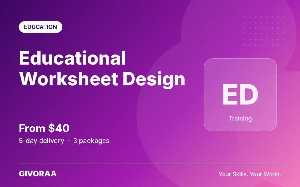Educational Worksheet Design