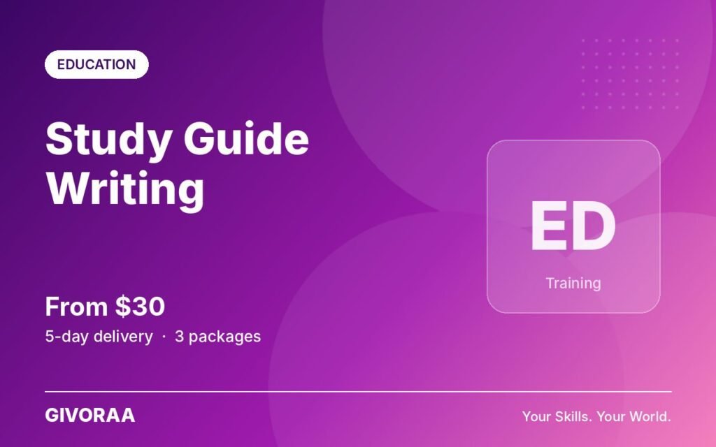 Study Guide Writing