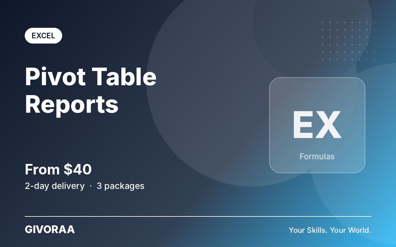 Pivot Table Reports