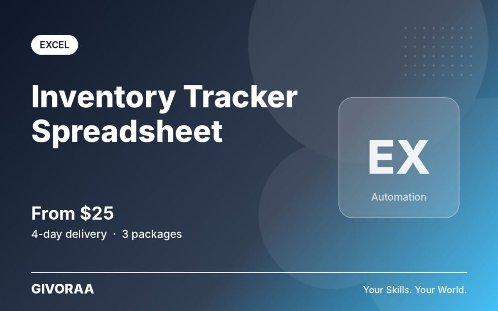 Inventory Tracker Spreadsheet