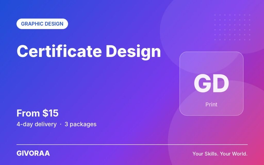 Certificate Design