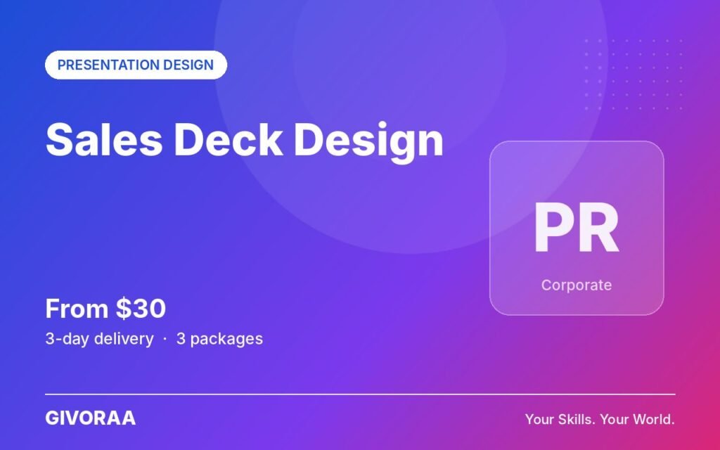 Sales Deck Design