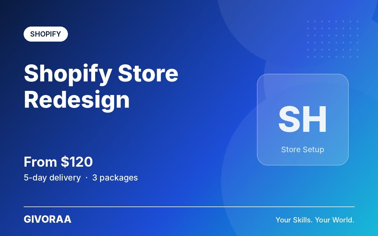 Shopify Store Redesign