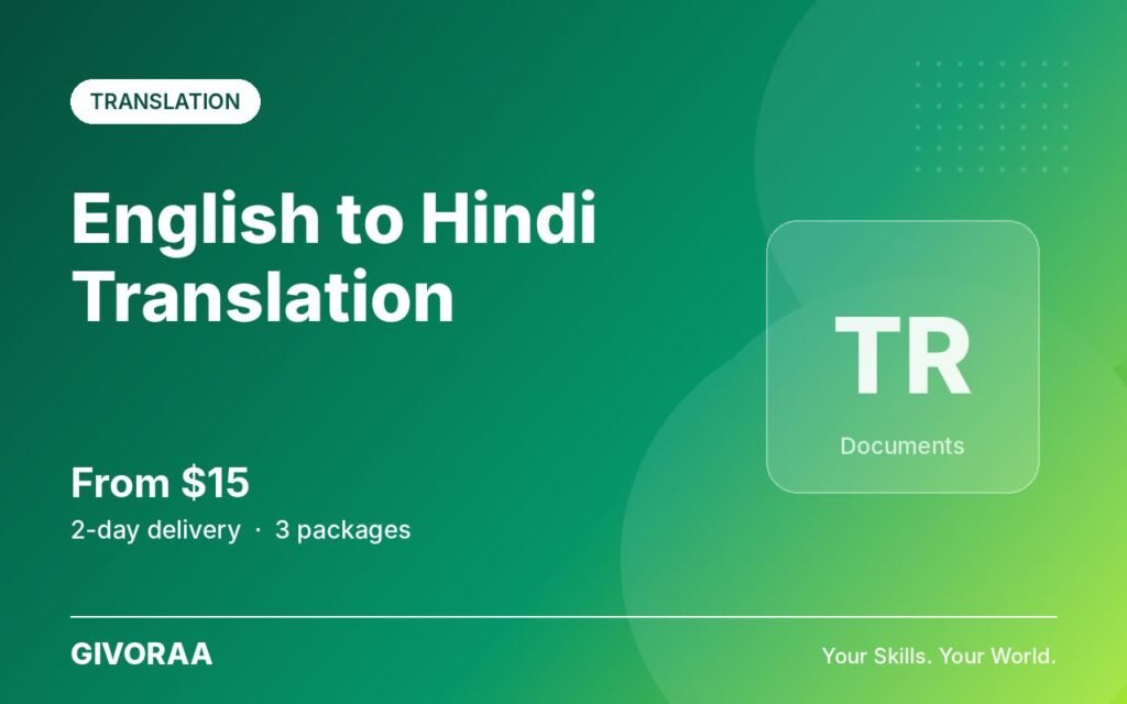 English to Hindi Translation