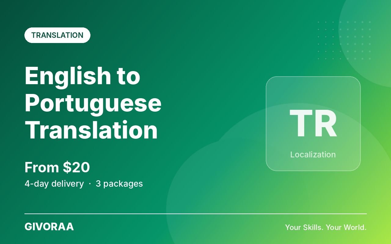 English to Portuguese Translation