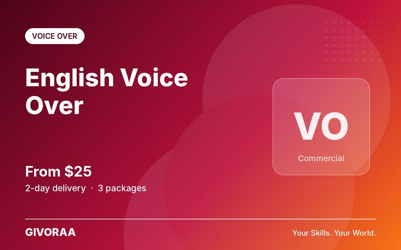 English Voice Over