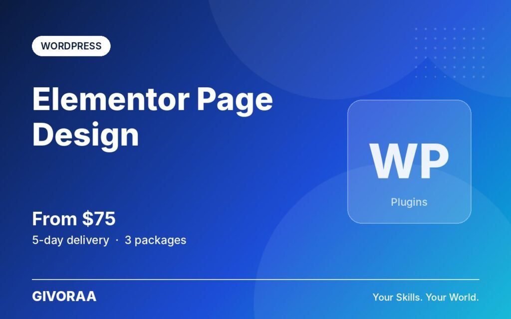 Elementor Page Design