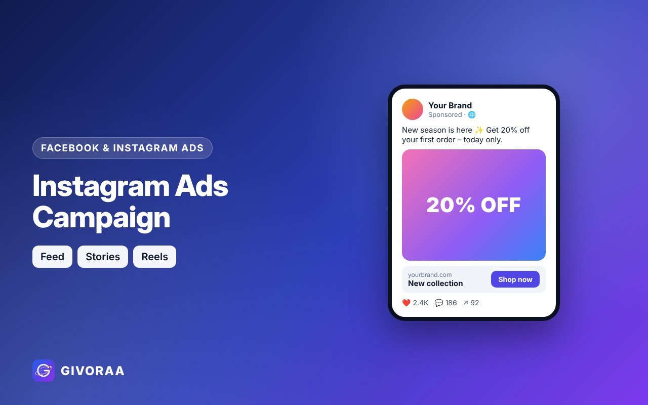 Instagram Ads Campaign service on GIVORAA